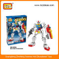 Plastic building block robot kit educational toy